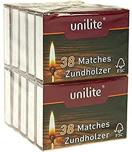 unlite Streichhölzer, rot, 60 Pack