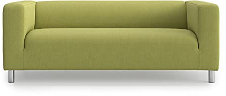 TLYESD Klippan Loveseat Schonbezug, 15 Farben, 3 Materialien, personalisierbar für IKEA 2-Sitzer Kilippan Loveseat Sofabezug, Ersatzbezug grün