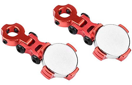 2 STK. RC Car Magnetische Karosseriepfostenhalterung, Metall Magnetische Karosseriepfostenhalterung für /HSP/Redcat/Tamiya/Axial SCX10/D90/HPI RC Car(rot)