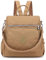 Estwell Rucksack Damen Elegant Schulrucksack Damenrucksack Handtasche Daypack Wasserdicht Nylon Mädchen Schultasche Reiserucksack Anti Diebstahl Rucksäcke, Beige