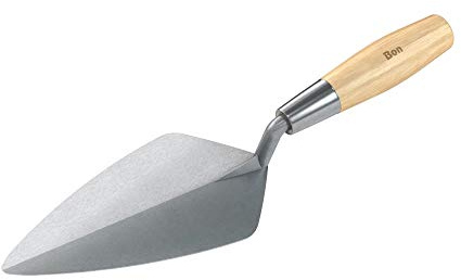 Bon 72-512 Brick Trowel Keystone Forged 9-inch Narrow London Wood Handle