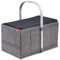 achilles Einkaufs-Korb mit Kühl-Einsatz, Picknick-Korb mit Aluminium Griff, Kühl-Tasche, Klapp-Box, Trage-Korb, Falt-Tasche, 40 cm x 24 cm x 20 cm (Grau)