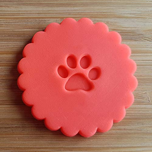 Hund oder Katze Pfotenabdruck Keksstempel, Fondant