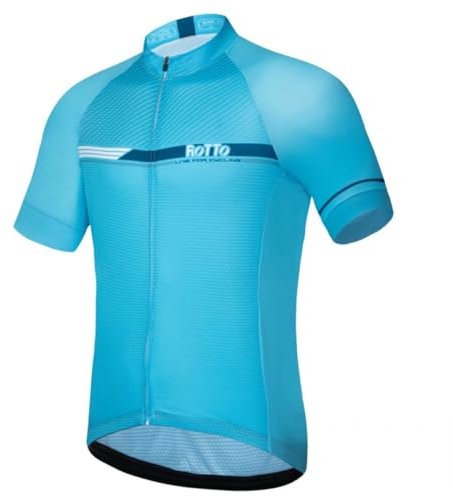 ROTTO Herren Radtrikot Fahrrad T-Shirt Kurzarm Einfache Linien Serie