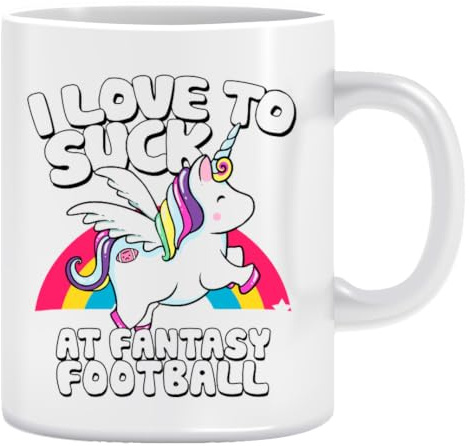 Vendax Ich Bin Schlecht Im Fantasy Football Verlierer Einhorn - Fußball Keramiktasse Ceramic Mug Cup