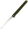 No band Couteau Pliant de Poche, Couteau Pliant en Acier M390 Haute Dureté, Couteau de Poche avec Poignée en Fibre de Verre en Nylon pour Collections Vie Cadeaux (Verte Armée)