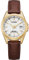 CITIZEN Damen Analog Quarz Uhr mit Leder Armband EC1183-16A, Weiß