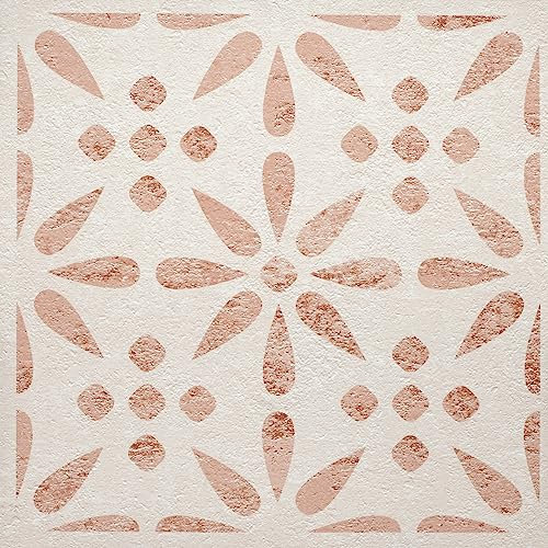 d-c-fix piastrelle adesive pavimento Fiori Vintage - 11 pezzi - PVC vinile impermeabile rivestimento vinilico listoni mattonelle per uso interno, bagno e cucina 30x30 cm