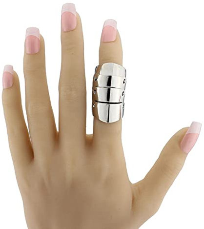 Star.W Modetrend Nana Oosaki Nana Ring Retro Punk Style Creative Joint Armor Knuckle Metallring Männer und Frauen können Schmuck Geschenk tragen
