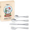 Maverton Set de couverts personnalisé pour garçon - Coutellerie dans coffret imprimé - Couverts Thème Animal - Cadeau d'anniversaire - Cadeaux bébé - Couverts gravés - BALLE