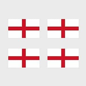 8 x ENGLAND Flag Temporary Tattoo Waterproof Lasts 1 week Flag for country support