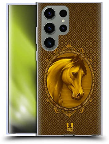 Head Case Designs Adelig Jahr des Pferdes Soft Gel Handyhülle Hülle kompatibel mit Samsung Galaxy S23 Ultra 5G