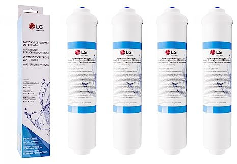 LG 5231JA2010B Replacement Refrigerator Fridge Water Filter Cartridge 'Push Fit Fitting' (4 Pack)