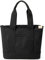 zhongningyifeng Damen-Tragetasche aus Segeltuch, lässig, Tragegriff oben, große Kapazität, Handtasche, Einkaufstasche für Arbeit, Reisen, Schwarz, Large, modisch