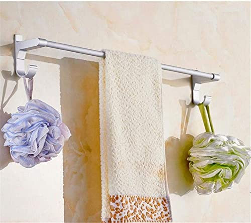 NEECS Toallero Estante para Toallas Simple, toallero Grueso de Aluminio sin Puh para baño, Barra para Colgar en la Cocina, Barra para Toallas antioxidante de Gran Capacidad de Carga -Q/4
