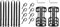 Harilla Bike Cargo Cage Bike Front Carrier Rack Luggage Bracket Bike Front Fork Cage Water Bottle Holder for Folding Bike Commuting, 2 Set