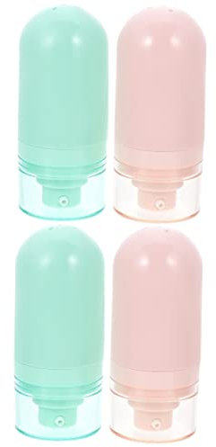 Ipetboom 4 Stück Lotionsflasche Reise seifenbehälter Flüssigseifenspender Reiseflaschen Gesichtscreme Gesichtswäsche Shampoo-Flasche Unterflasche für Vakuumemulsionen Push-Typ Container Abs