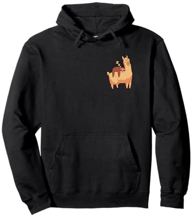 Witziges Alpaka mit Faultier Comic für Herren Damen Kinder Pullover Hoodie