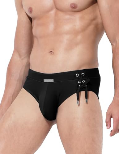 Casey Kevin Costume Uomo Mare Slip,Costume da Bagno Mutanda Uomo Piscina Costume Swimming Brief Coulisse Regolabile