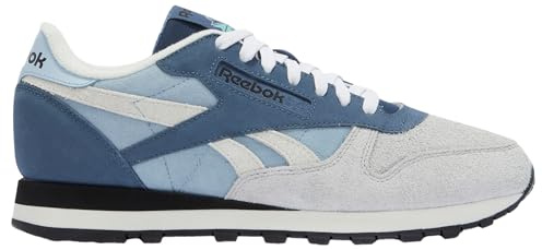 Reebok Unisex Classic Leather Trainers, Y2k Blue Shadow Grey 1, 8.5 UK