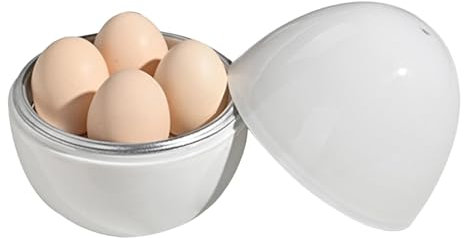 Cuociuova a microonde – Forno a microonde | Bollitore per uova sode morbide | Gadget da cucina per bollire rapidamente le uova | Bollitore per uova sode e morbide