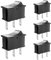 SCOOYUCK 5 Stücke Wippschalter, Mini SPDT 10mm x 15mm 3 Polig ON/OFF/ON 12V 24V 125V 250V Kippschalter, für Auto Boot Haushaltsgeräte