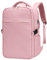 ZHXX Sac à Dos Voyage Cabine Avion Compatible Sac 40x20x25 Ryanair et Sac Cabine Avion 40x30x20 avec Compartiment Laptop 14 Séparé et Poche Étanche Imperméable,Rose