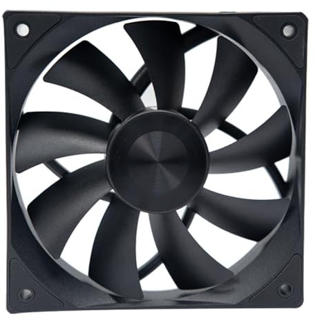 ICOLER F12 120mm Computer Case Fan - 120mm High Performance PC Fan, 800-1800RPM, 91.4CFM, Anti-Oil Leakage Hydraulic Bearing, Dual-Color CD Pattern Shaft - for PC Case & Radiator Fans