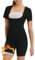 Donason Damen Saunaanzüge Schweiß Schwitzen Fitness Saunaanzug Abnehmen Body Shaper Kurzarm Taillentrainer für Gewichtsverlust Workout Ganzkörper Korsett