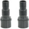 HAF® 2X PVC Druckschlauchtülle mit 32/38mm Schlauchtülle x 50mm Klebemuffe - Druckschlauchtülle aus grauem PVC-U für Poolverrohrungen und vieles mehr...Qualität: Made in Europe. Menge: 2 Stück