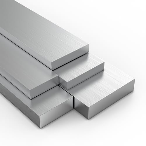 COYOUCO Barra Plana De Aluminio 6061, Grosor De 5-6 Mm, Longitud De 500 Mm, Placa De Aluminio Macizo, Material Metálico Sólido para Construcción Industrial,6 * 6mm