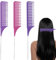 Loovisse 3 Stücke Strähnchenkamm,Stielkamm Friseur,Highlighting Comb,Haarfärbekamm,Professionelle Antistatische Highlight Kamm Für Haare Melieren Und Färben Styling