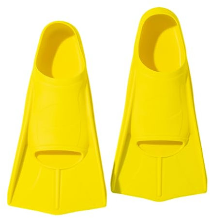 ENEN Schwimmflossen Kurz Kinder Erwachsene 30-47, Schnorchelflossen Verstellbar für Kinder oder Erwachsene Damen und Herren zum Schnorcheln & Tauchen (BS20 Gelb,M(39-41))