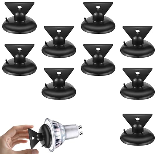 Eclovane 9PCS Light Bulb Changer Tool Set – Suction Cup Light Bulb Remover Kit for High Ceiling & Recessed Bulbs, Screw Extractors & Adapters Included