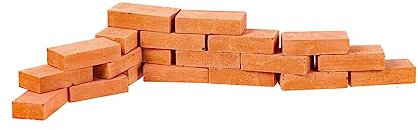GETAJGHSD 20 Pcs DIY Miniature Brick Models for Micro Landscape Decor Realistic Simulation Wall Brick Set for Miniature House Building Projects