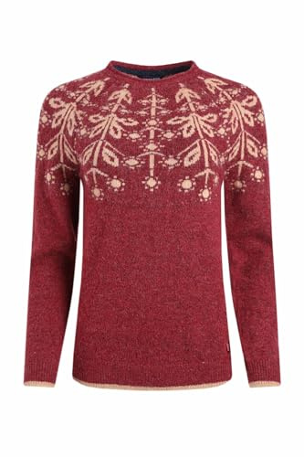 Weird Fish Miska Fair Isle Jumper Rhubarb Size 22. (Jumper/Sweater/Fleece)