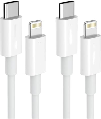 Apple MFi Certified iPhone Fast Charger Cable, 1m USB Type C to Lightning Cable for iPhone 14/13/12/11/XS/XR/X/8, White