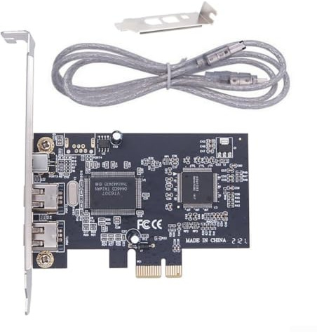 PCI Express FireWire Card 3 Port IEEE 1394A Controller für HDV Videoaufnahme und externen Festplattenanschluss OHCI 1.1 Standard kompatibel mit Win 10