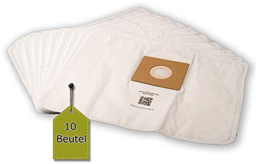 Lot de 10 sacs en papier pour aspirateur compatible avec numatic james-serie, matériau : non-tissé de eVendix