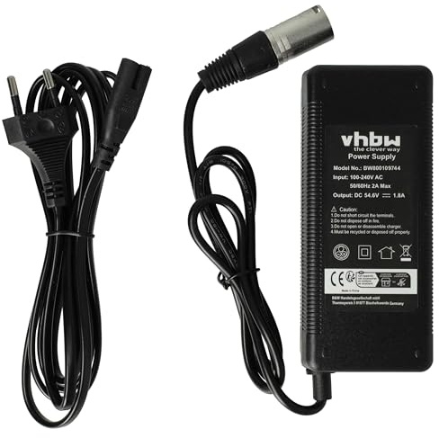 vhbw 1x caricabatterie compatibile con NCM Essen ab 2015 batterie, e-bike - Per batterie da 48 V, con attacco XLR 100 W