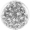 eeddoo Piercingkugel Kristall Kristallklar Epoxy Gewinde: 1,2mm 3 mm