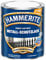 Hammerite Metallschutzlack Hammerschlag, Silbergrau, 1L