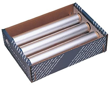Wrapmaster Lot de 3 rouleaux de papier d'aluminium de 45,7 cm de large x 89,9 m de long.