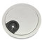 PRIOstahl® Kabeldurchlass Kabeldurchführung Kabelauslass Metall / Ø68mm Edelstahl - matt (Optik) / Gummidichtung