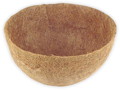 ProFlora® Kokoseinlage für Blumenampel - Kokoseinsatz aus Kokosfasern mit integriertem Tropfschutz (Ø 25cm)