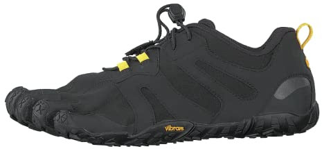 Vibram FiveFingers 19W7601 V-Trail 2.0, Traillaufschuhe Damen, Schwarz (Black/Yellow), 39 EU