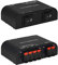 Xtrempro 61048 2 to 4 Way Speaker Switch, 1 in 2 Out to 1 in 4 Out Way Pair Stereo Speaker Selector W/Terminal Clamps Metal Non-Slip Box - Black (1 x 2 Way)