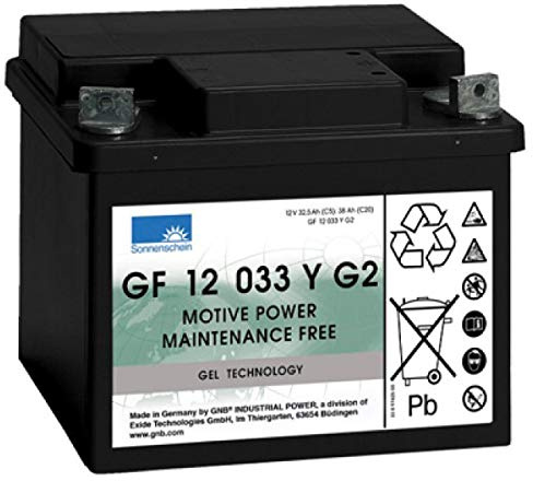 EXIDE Dryfit GF12033YG2 Blei Akku mit M6 Schraubanschluss 12V, 32500mAh