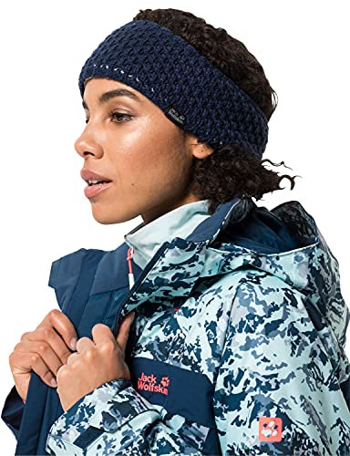 Jack Wolfskin Damen HIGHLOFT KNIT HEADBAND Damen Stirnband, Midnight Blue, S