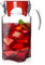ORION GROUP Luna Glass Carafe 1.75 L with Lid and Spout for Homemade Drinks Iced Tea Milk Coffee Wine
